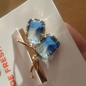 3/$50 Beautiful Ocean Blue earrings by Joe Fresh
